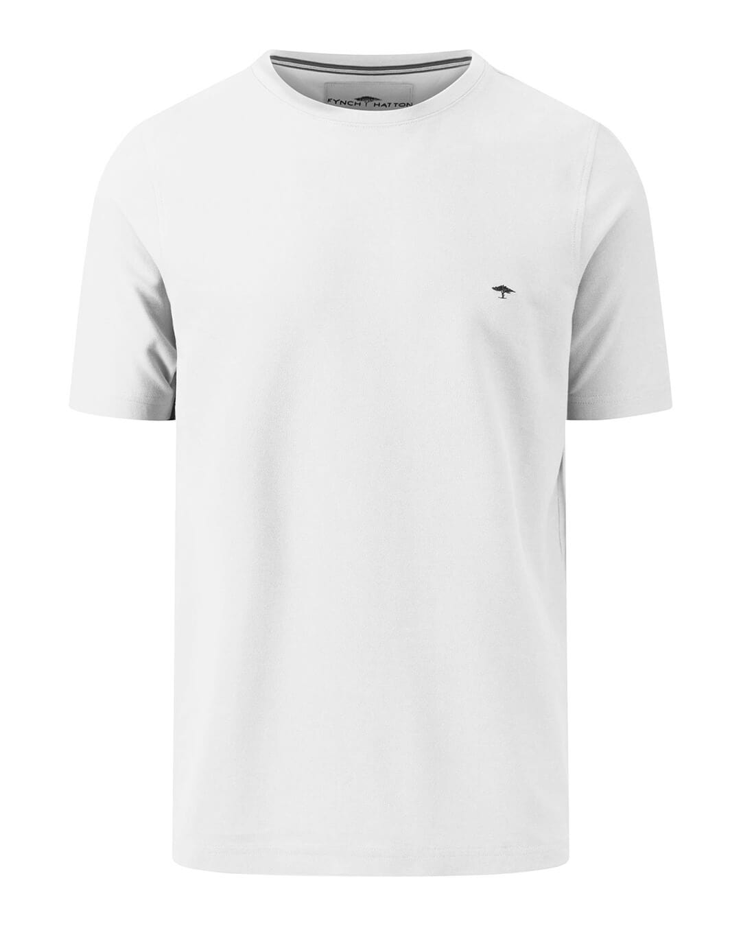 Fynch-Hatton T-Shirts Fynch-Hatton White Basic Supima Cotton T-Shirt