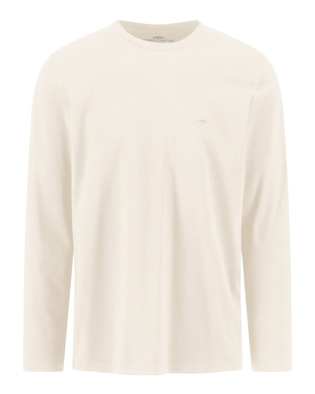 Fynch-Hatton T-Shirts Fynch-Hatton White Sanforized Long Sleeve T-Shirt