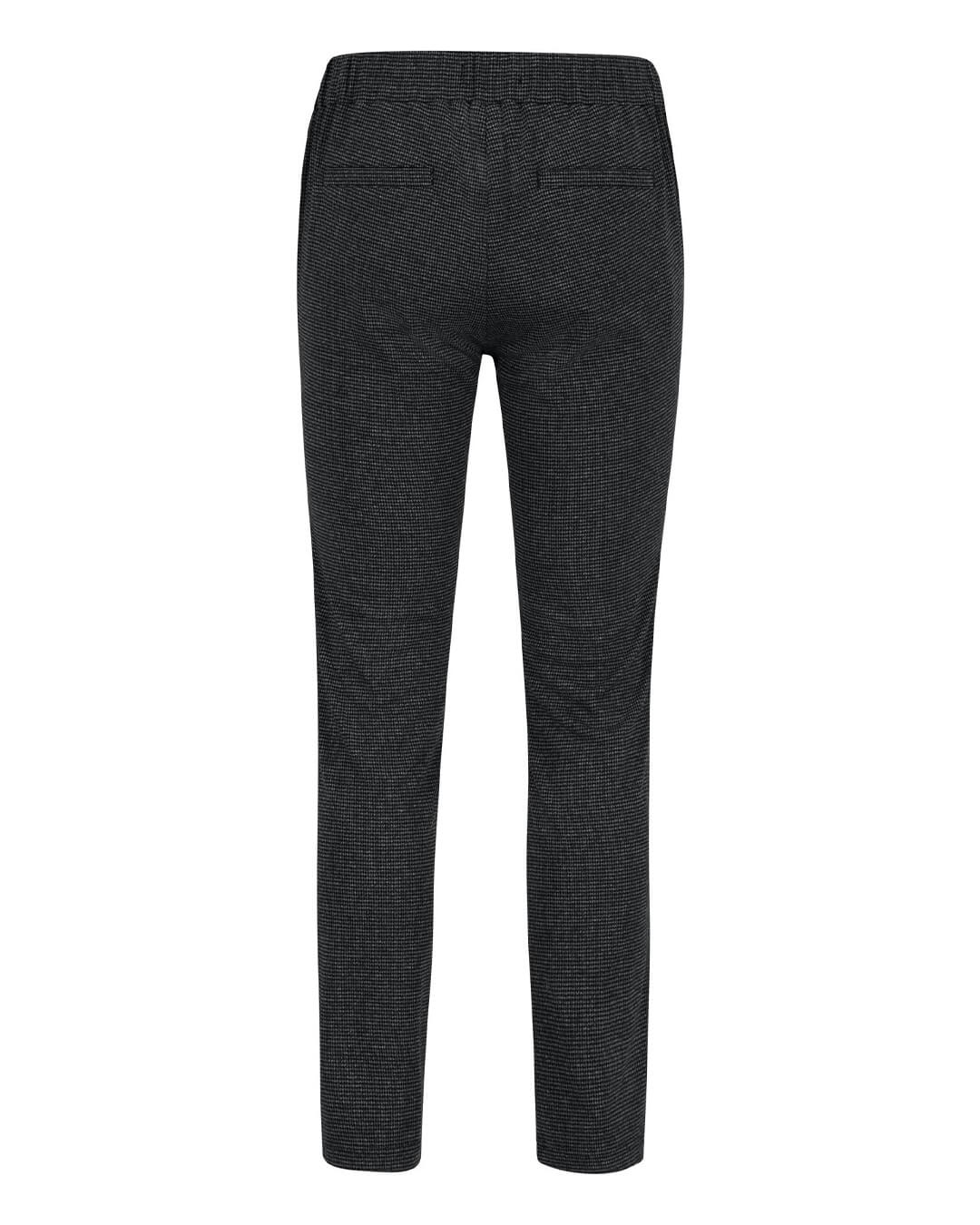 Fynch-Hatton Trousers Fynch-Hatton Black Houndstooth Joggers