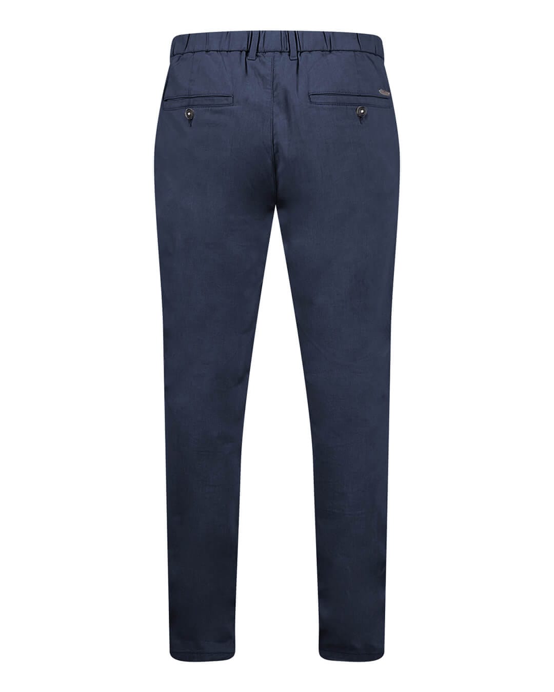 Fynch-Hatton Trousers Fynch-Hatton Coli Twotone Structure Chino Dark Navy