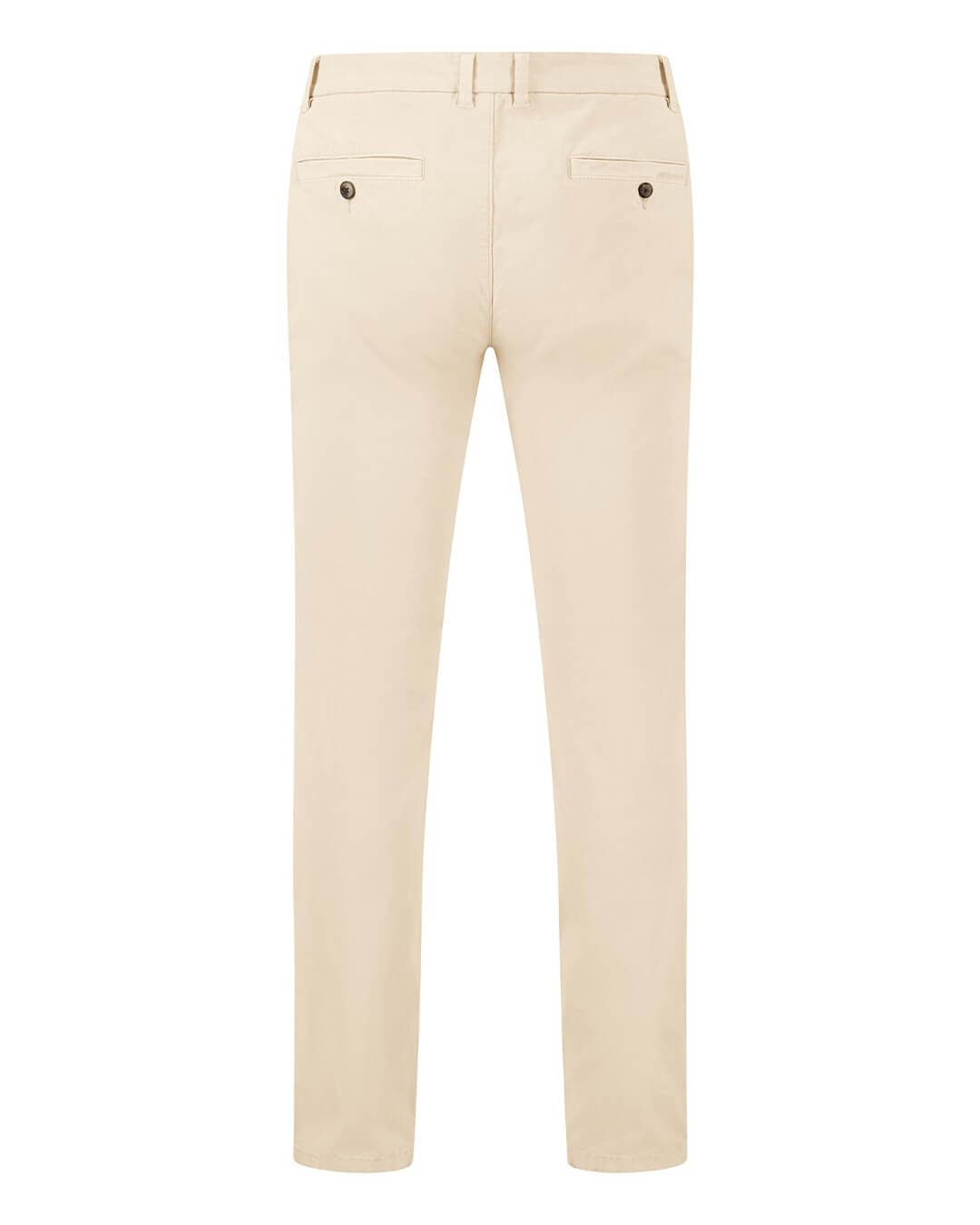 Fynch-Hatton Trousers Fynch-Hatton Off White Summer Stretch Chino Trousers