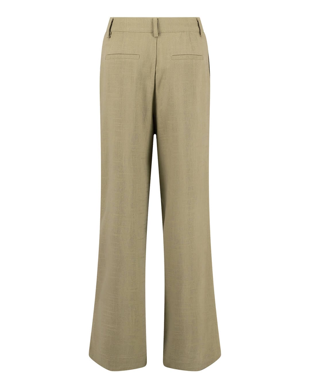 Fynch-Hatton Trousers Fynch-Hatton Pants Straight Heavy Linen Mix Barley Green