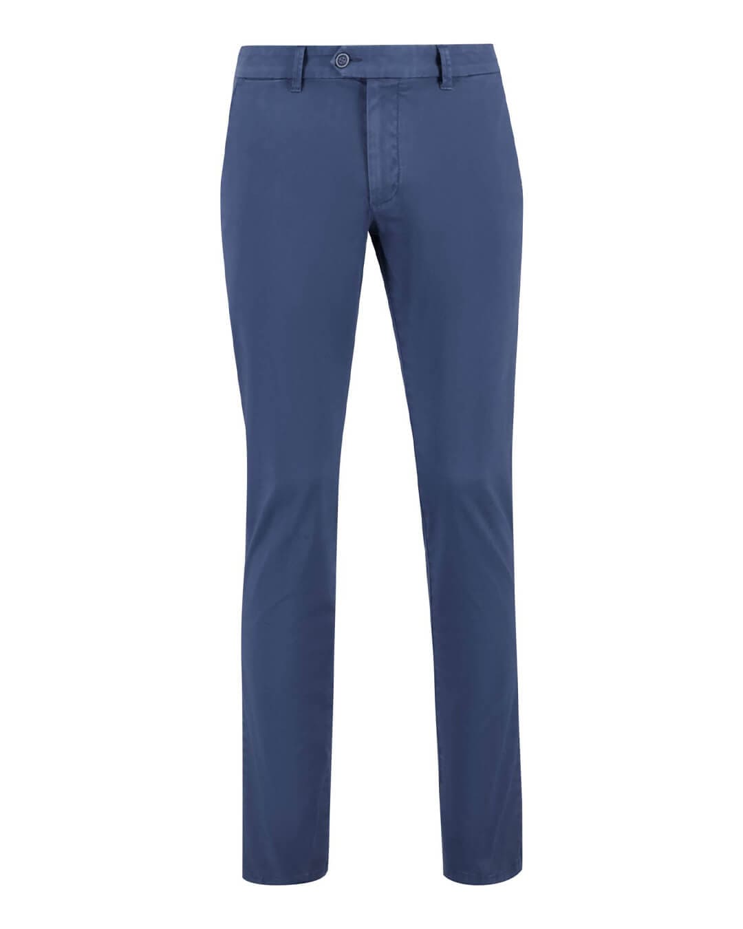 Fynch-Hatton Trousers Fynch-Hatton Seasonal Blue Cotton Stretch Chino Trousers