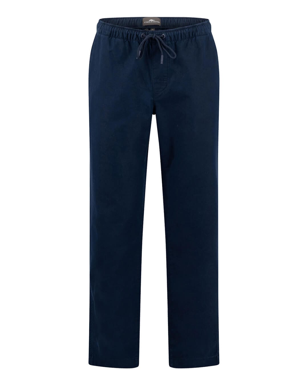 Fynch-Hatton Trousers Fynch-Hatton Twill Drawstring Pants Dark Navy
