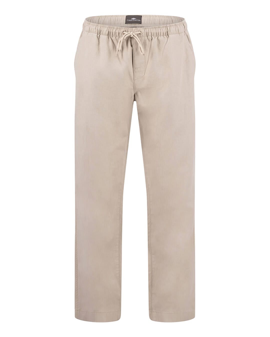 Fynch-Hatton Trousers Fynch-Hatton Twill Drawstring Pants Stone