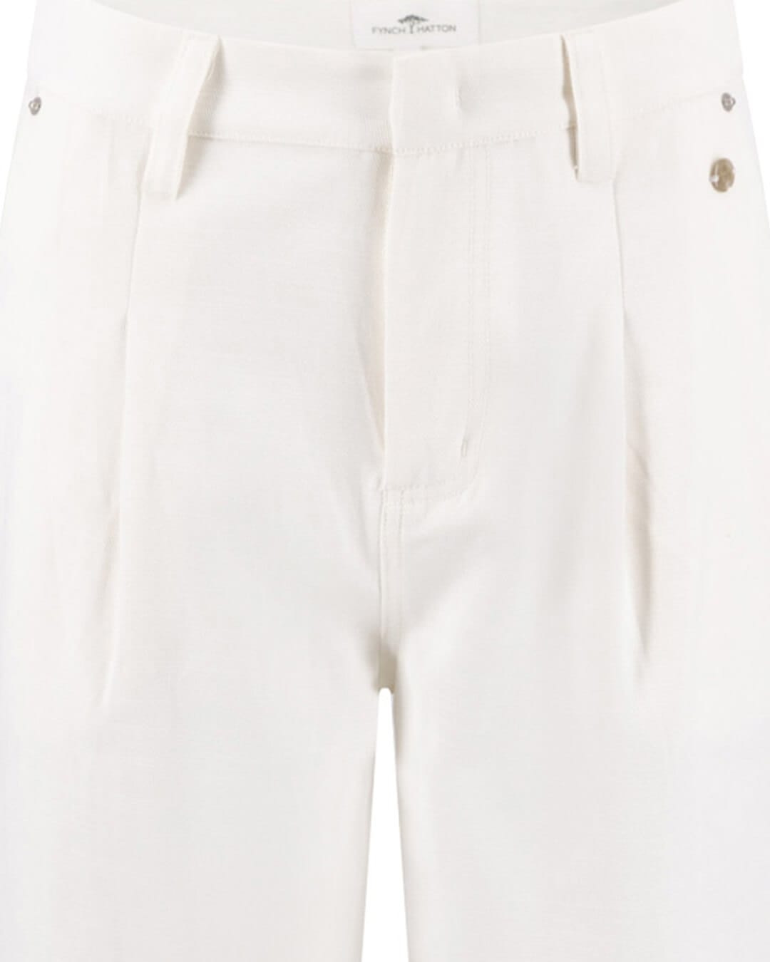 Fynch-Hatton Trousers Fynch-Hatton White Fynch-Hatton Pants Twill Cotton Milk F122