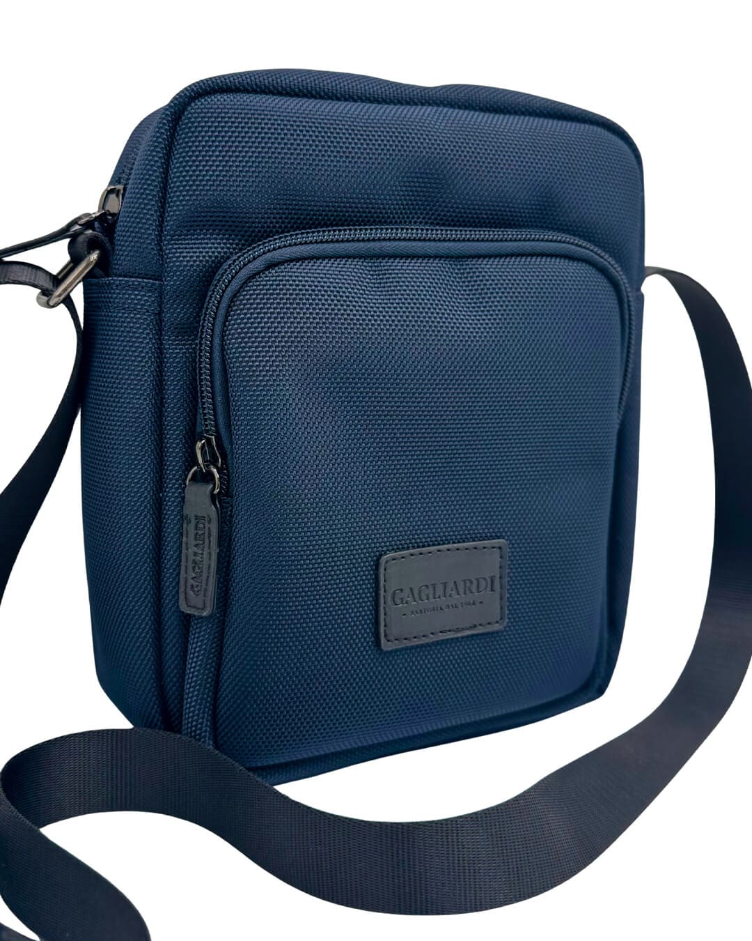 Gagliardi Bags ONE Gagliardi Blue Pique Messenger Bag