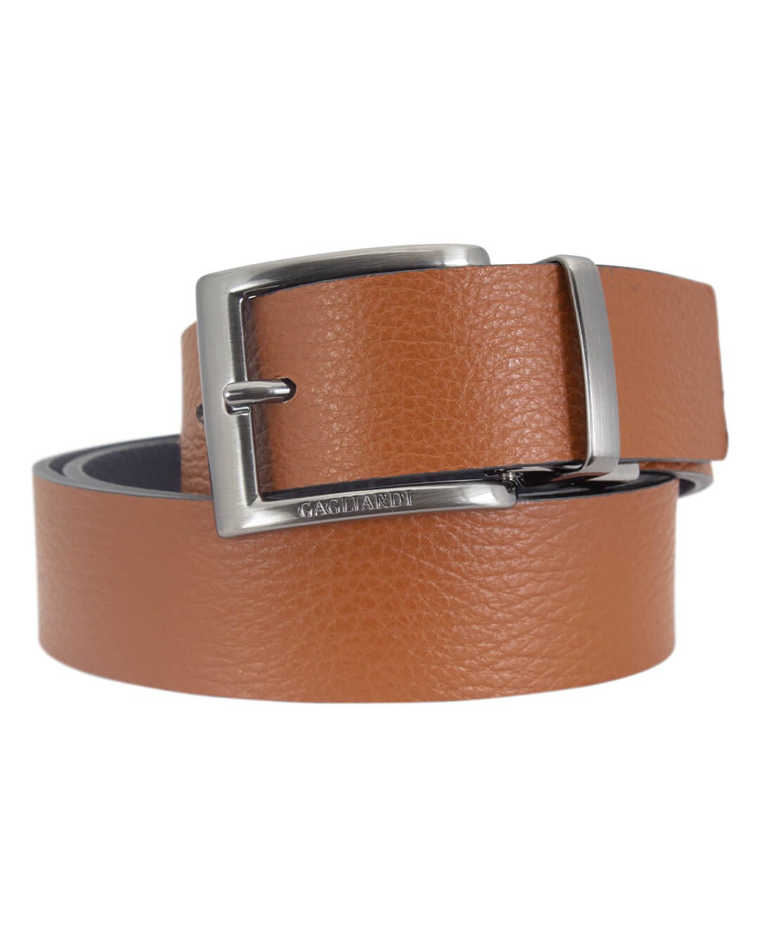 Gagliardi Belts Gagliardi Navy &amp; Camel Reversable Leather Belt