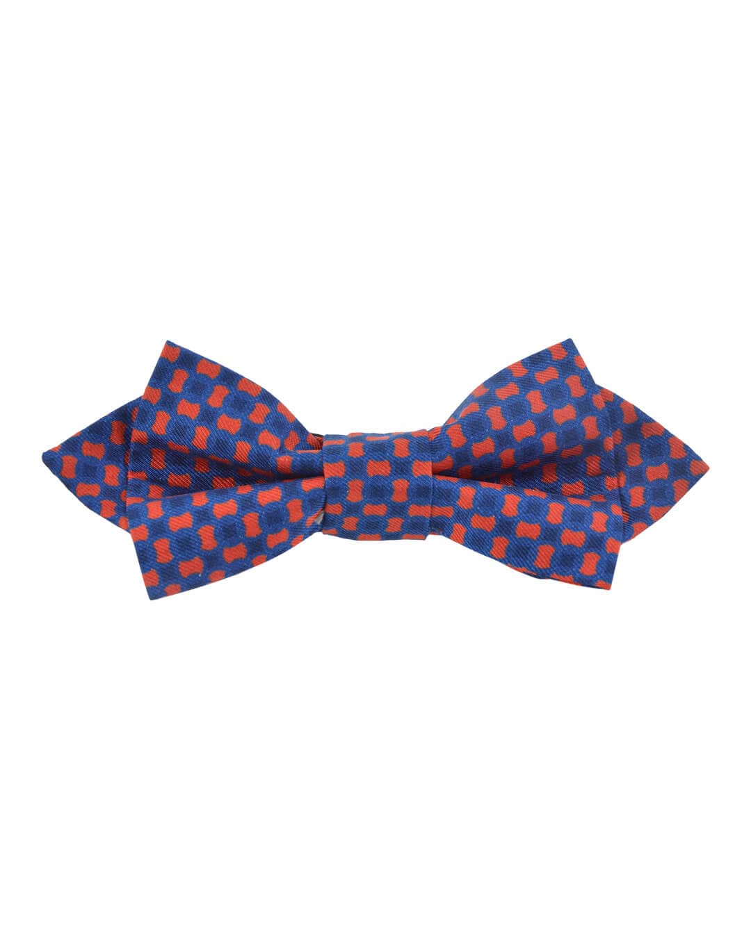 Gagliardi Bow Ties Gagliardi Blue With Red Flower Bow Tie