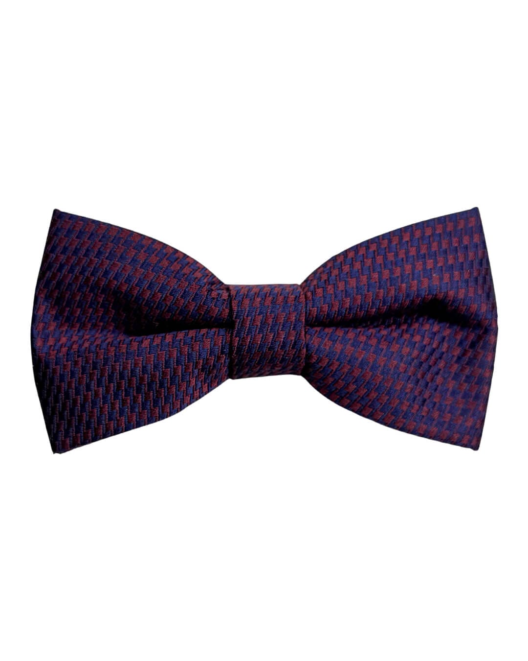 Gagliardi Bowties ONE Gagliardi Burgundy Zigzag Italian Silk Bow Tie