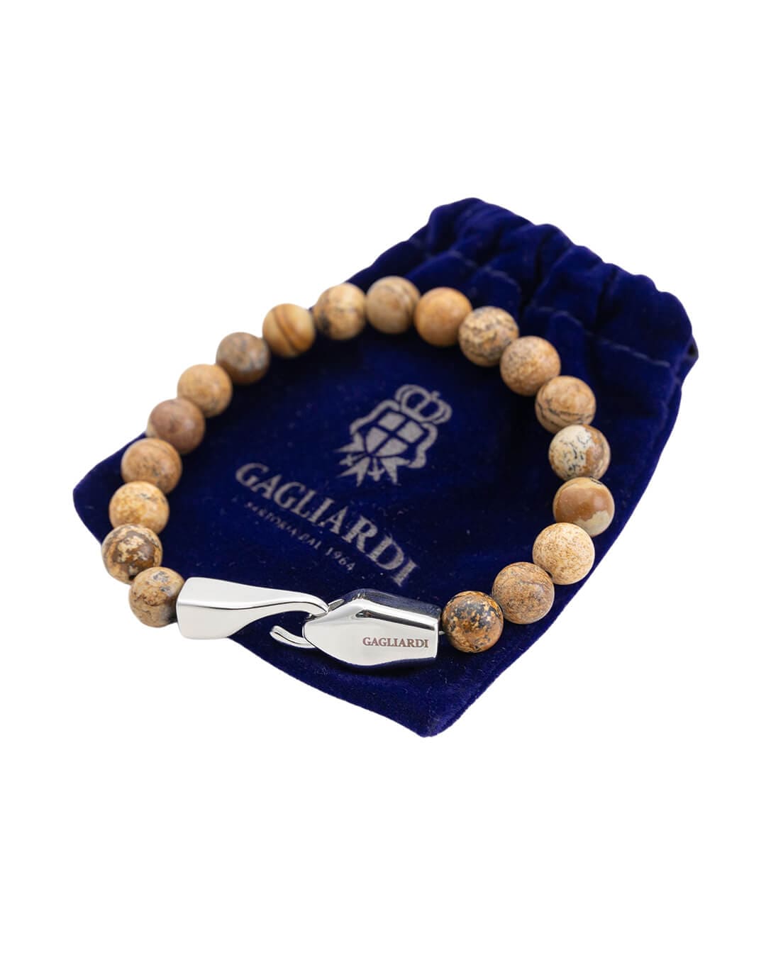 Gagliardi Bracelets One Size Gagliardi Beige Gemstone Bracelet