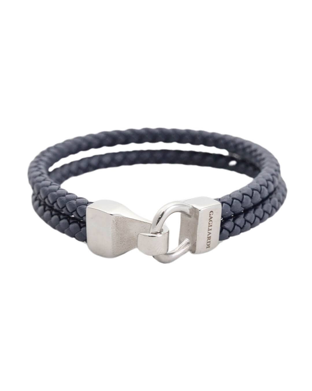 Gagliardi Bracelets One Size Gagliardi Navy Two Strand Leather Bracelet