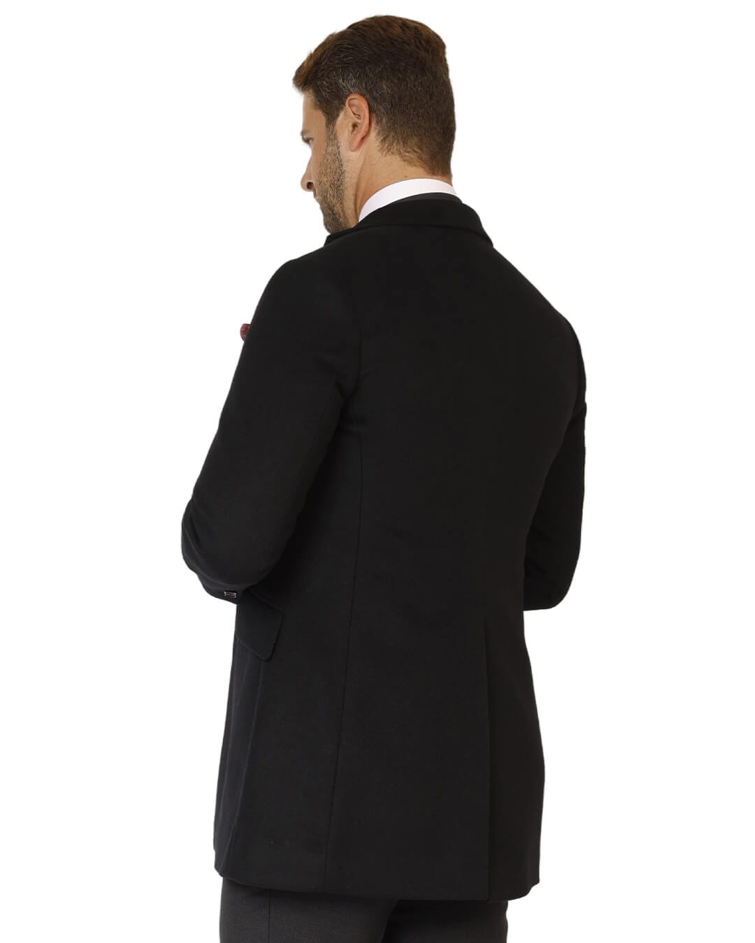 Gagliardi Coats Gagliardi Black Wool Blend Overcoat