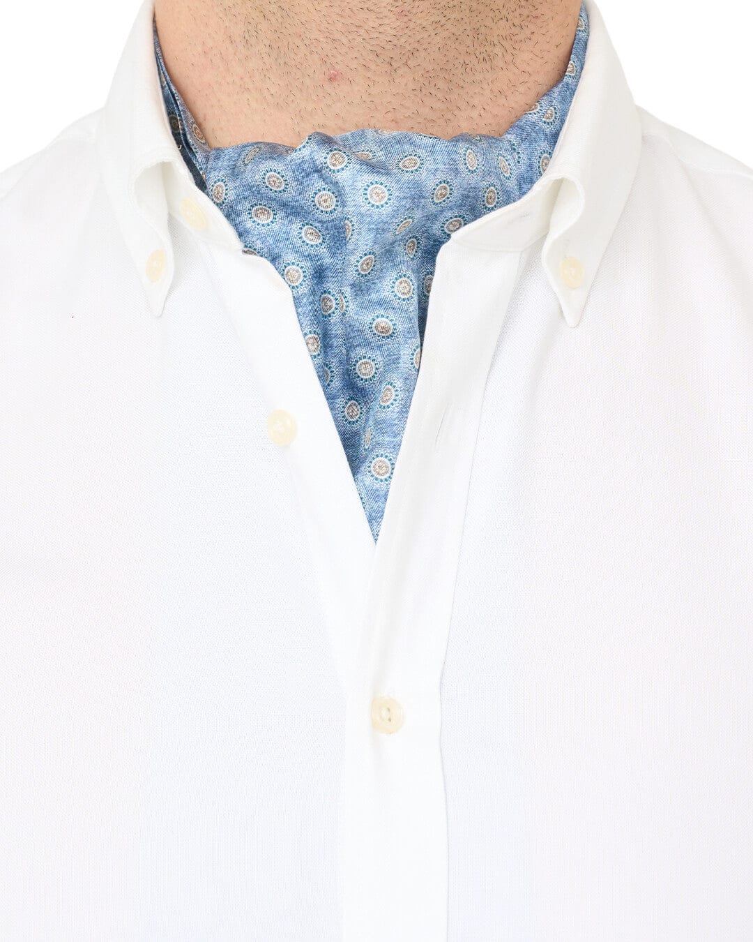 Gagliardi Cravats Gagliardi Blue Medallions Cravat