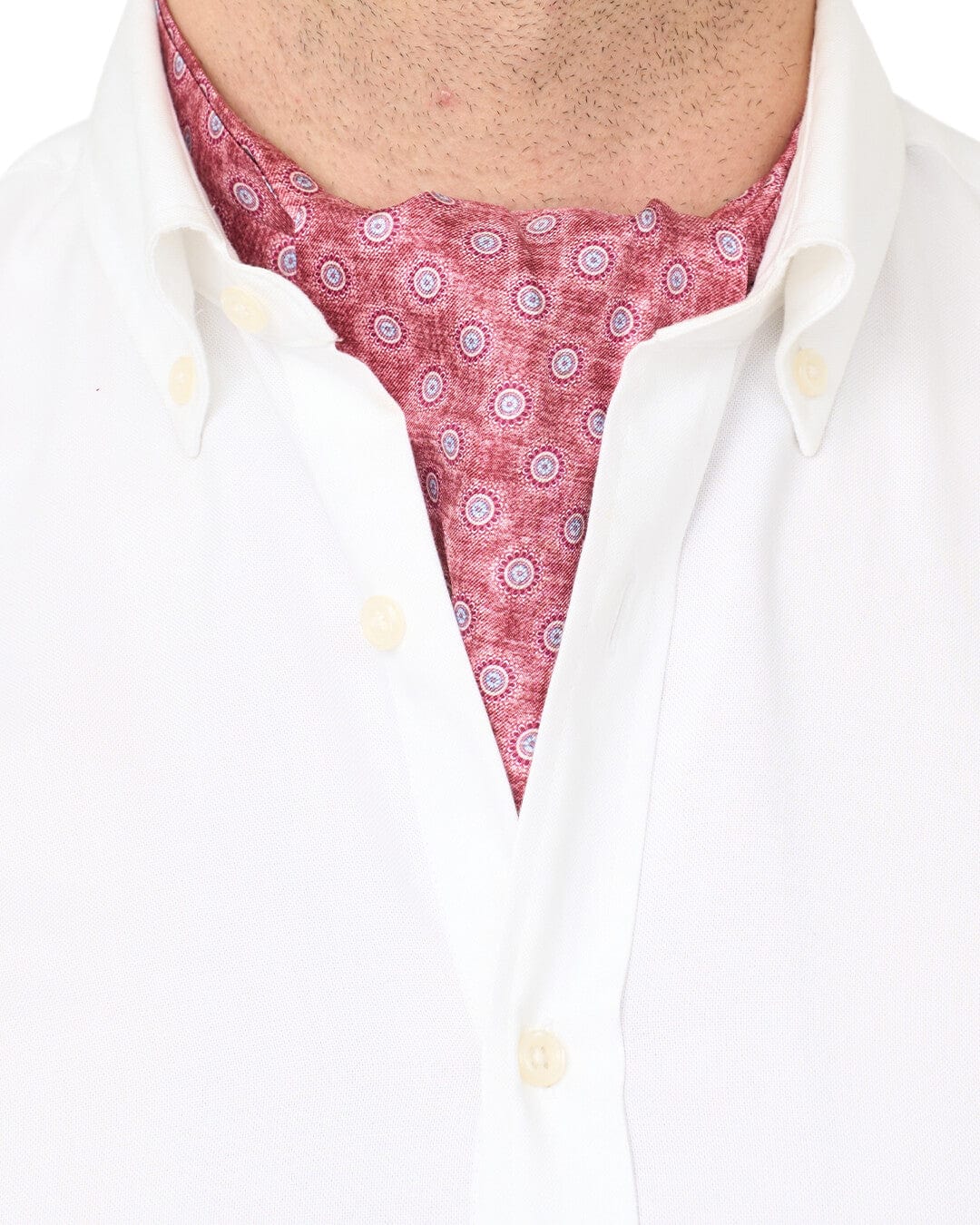 Gagliardi Cravats Gagliardi Red Medallions Cravat
