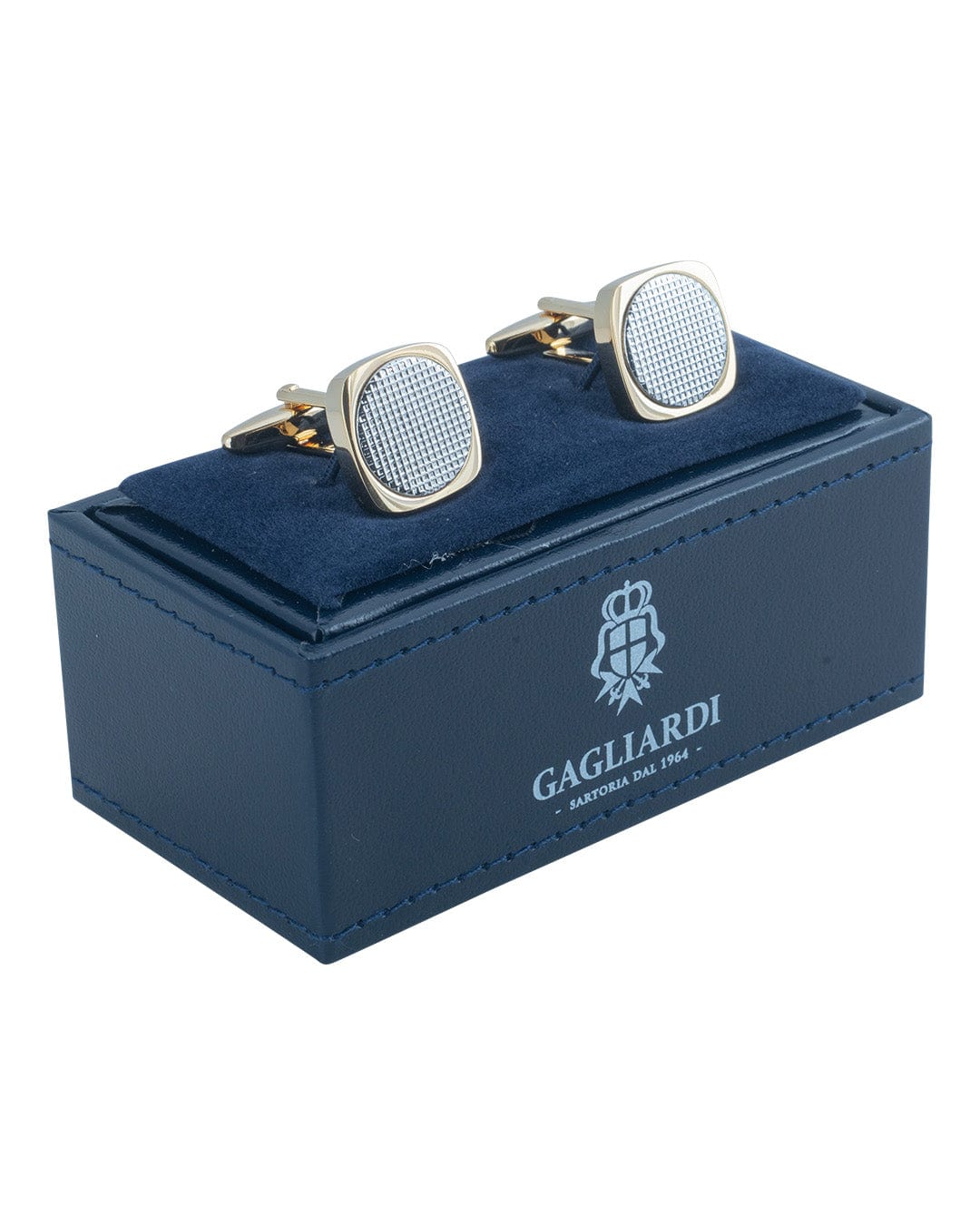 Gagliardi Cufflinks ONE Gagliardi Gold Cufflinks With Textured Centre