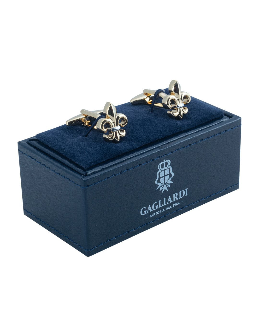 Gagliardi Cufflinks ONE Gagliardi Gold Fleur De Lys Cufflinks