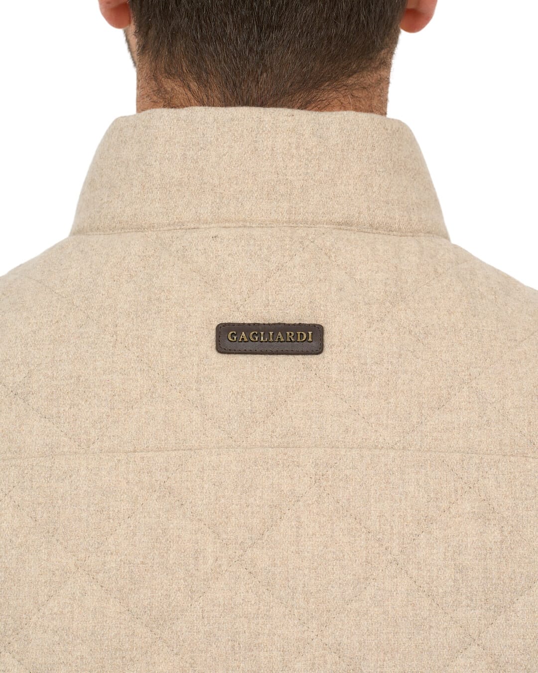 Gagliardi Gilets Gagliardi Stone Gilet Wool Blend Diamond Quilted