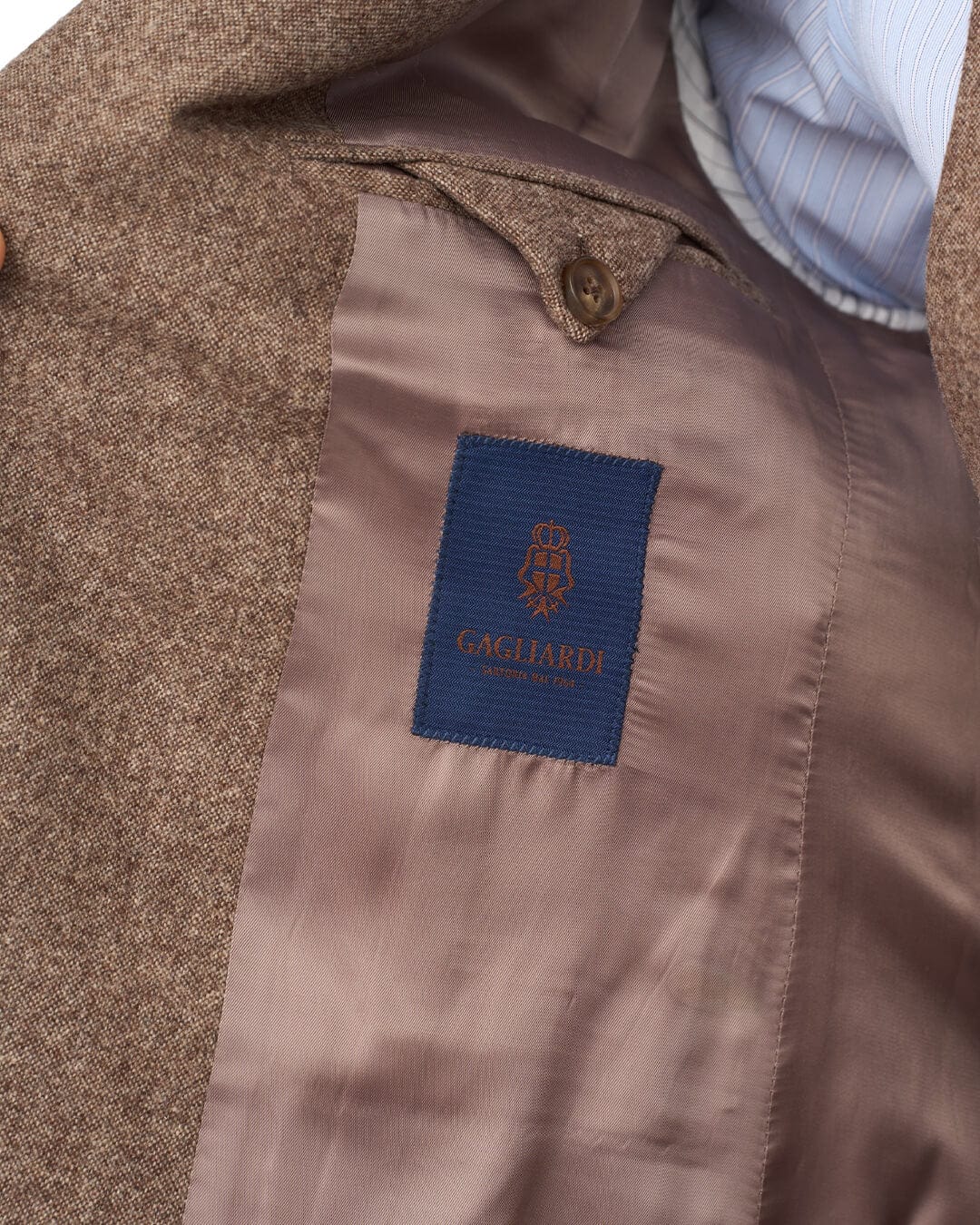 Gagliardi Jackets Gagliardi Beige Donegal Wool Blend Jacket