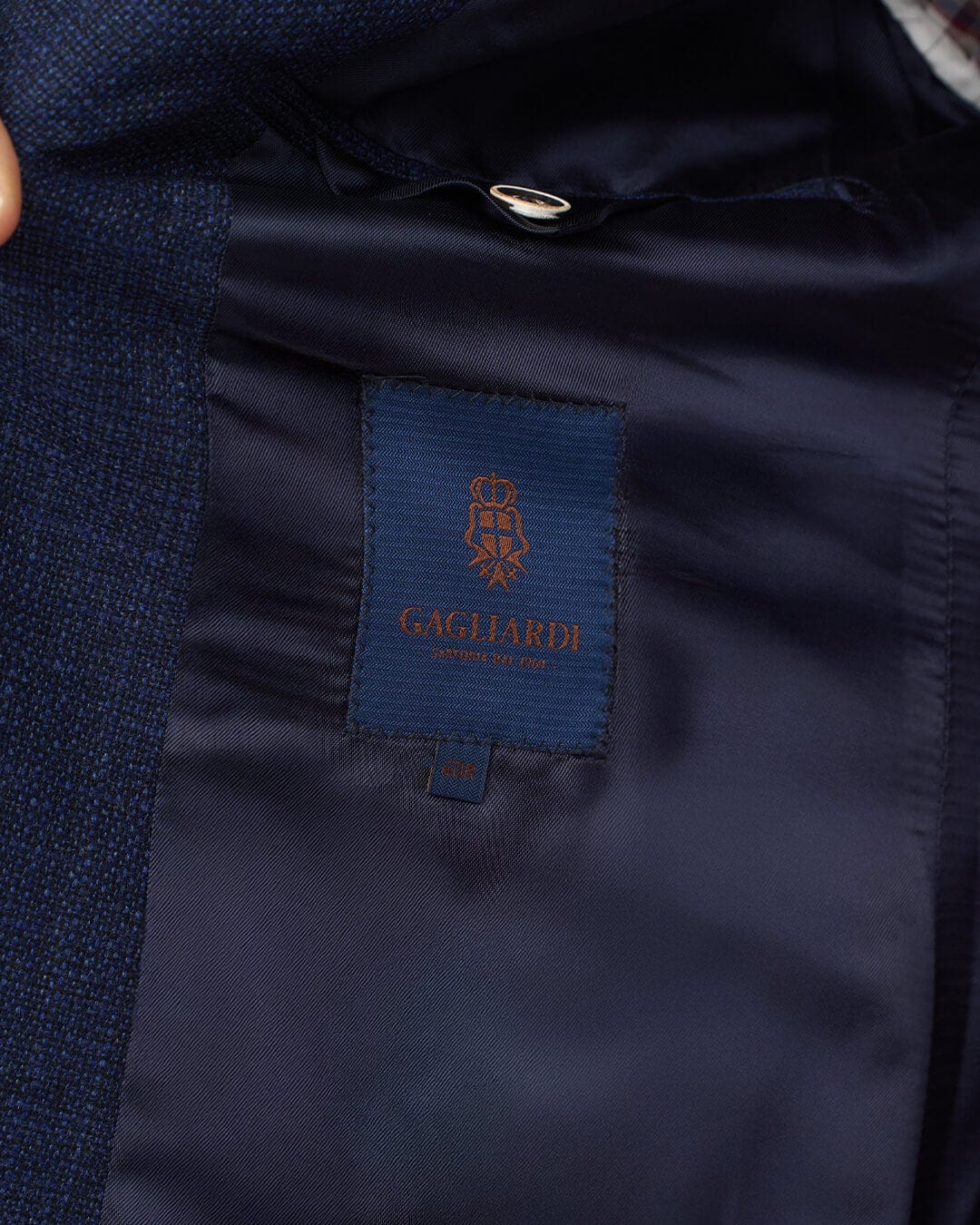 Gagliardi Jackets Gagliardi Blue Basketweave Reda Jacket