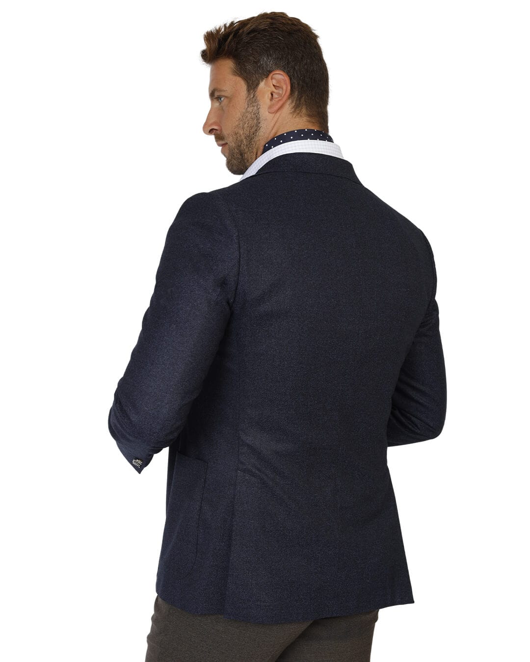 Gagliardi Jackets Gagliardi Blue Vitale Barberis Canonico Mouline Flannel Jacket