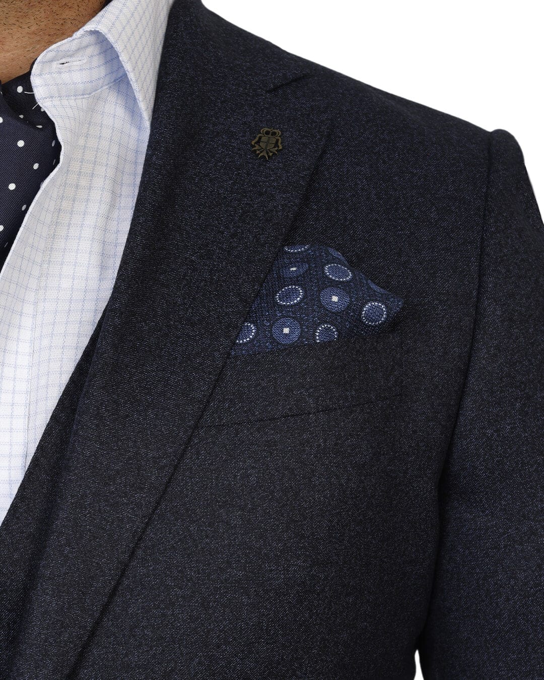 Gagliardi Jackets Gagliardi Blue Vitale Barberis Canonico Mouline Flannel Jacket