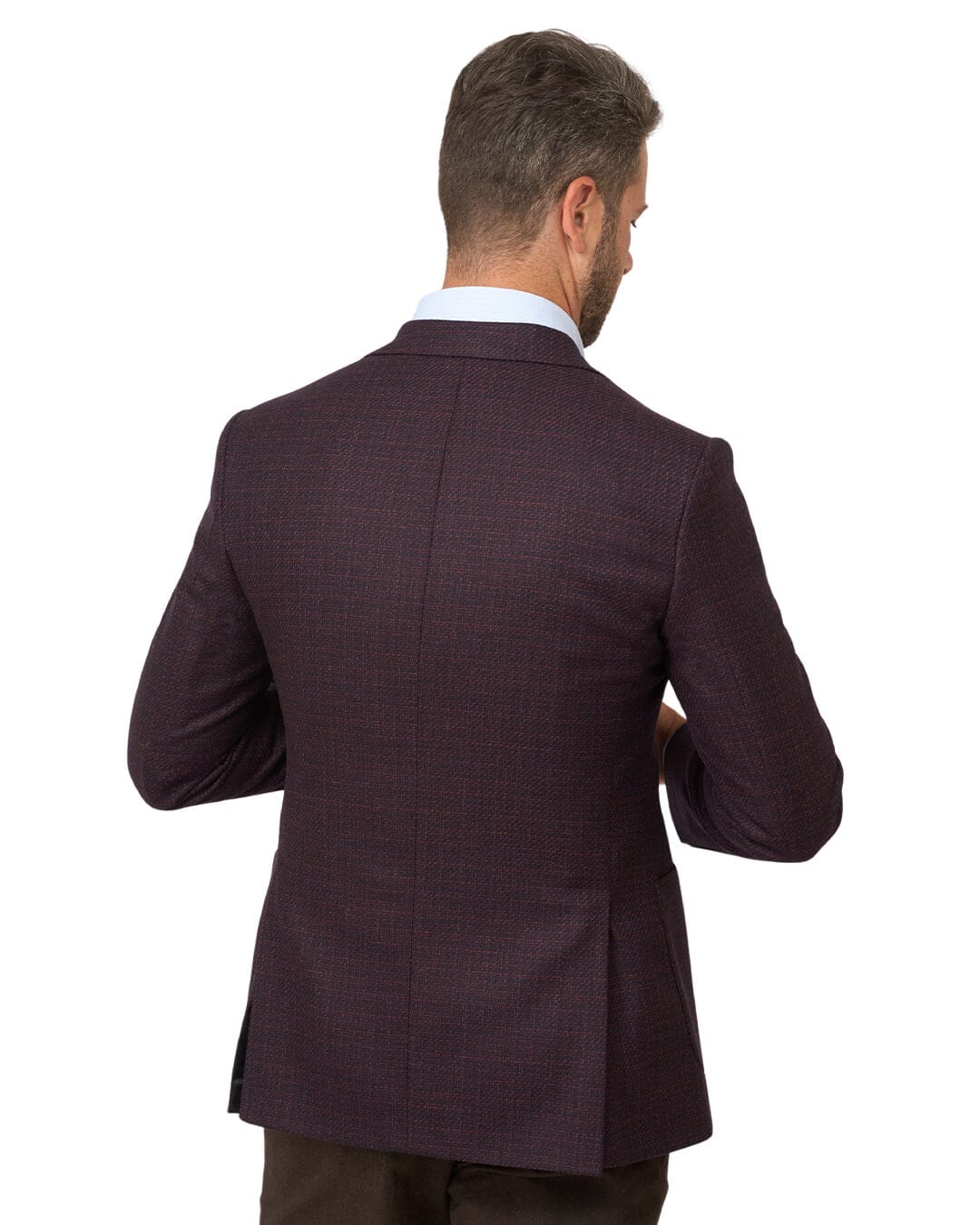 Gagliardi Jackets Gagliardi Burgundy Mouline Reda Jacket