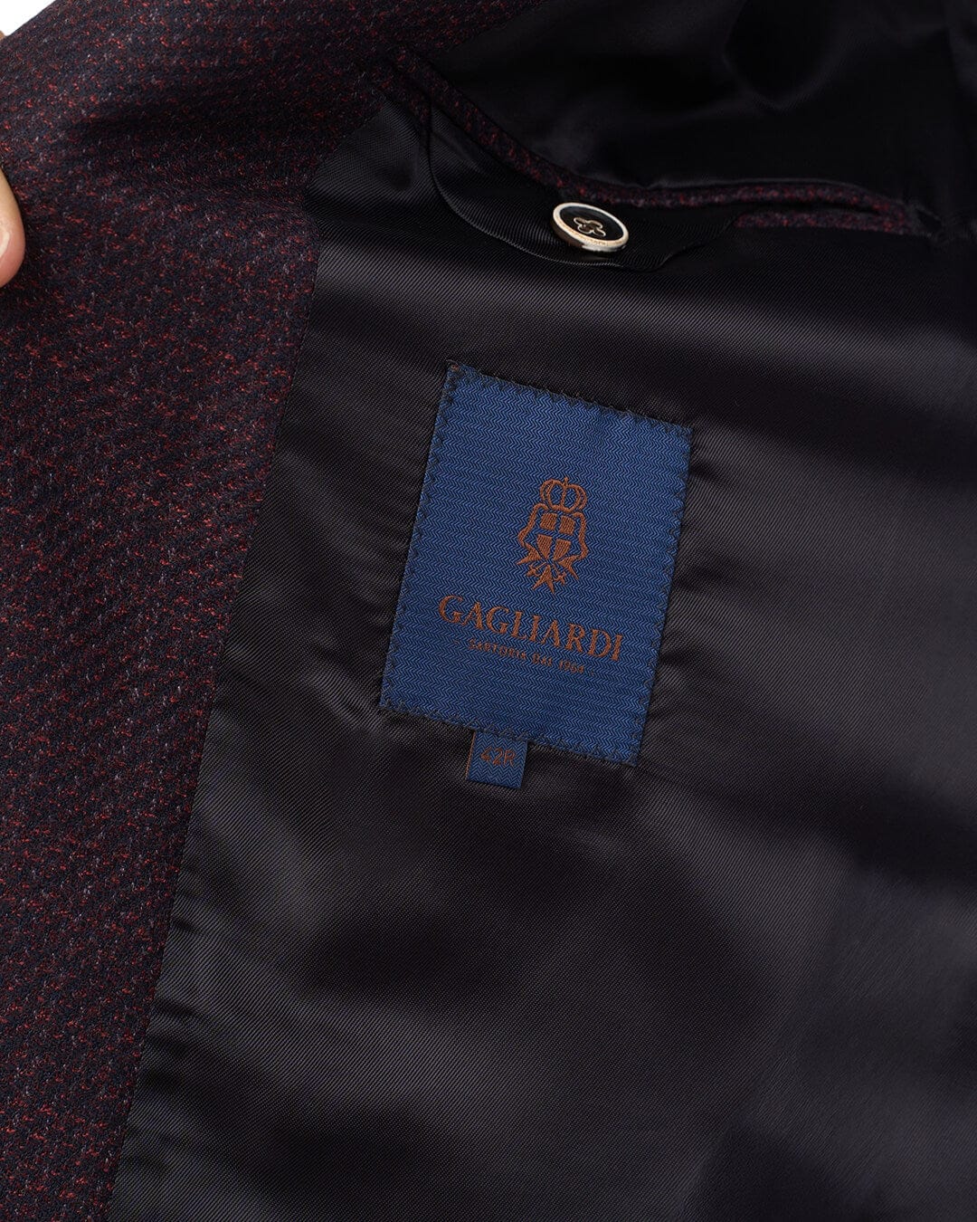 Gagliardi Jackets Gagliardi Burgundy Mouline Reda Jacket