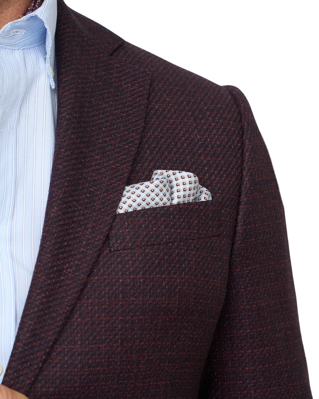 Gagliardi Jackets Gagliardi Burgundy Mouline Reda Jacket