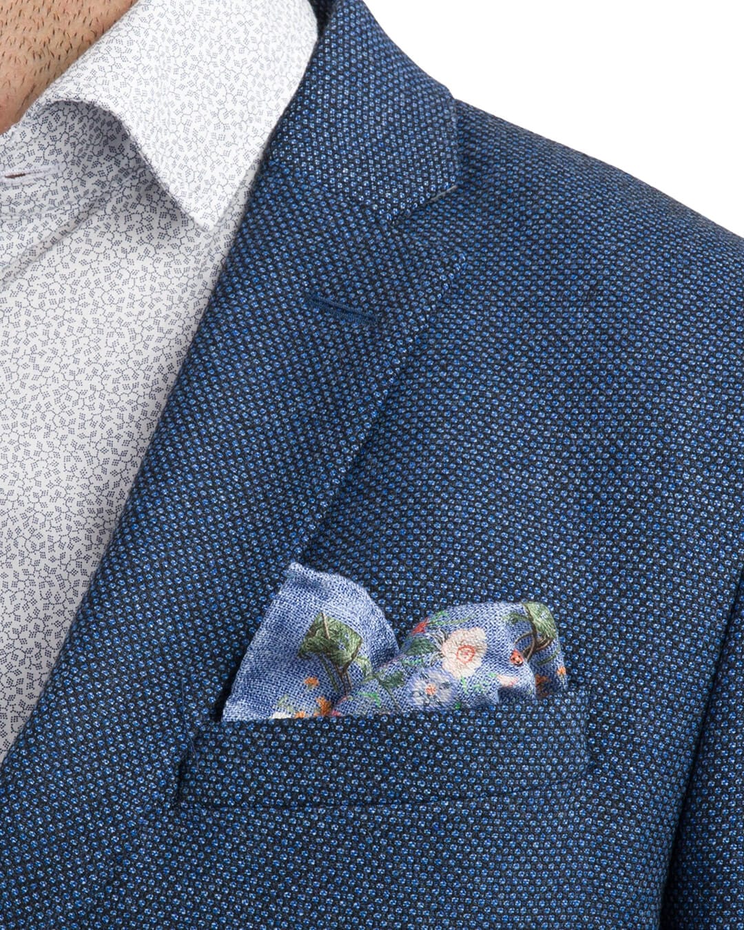 Gagliardi Jackets Gagliardi Mid-navy Birdseye Jacket