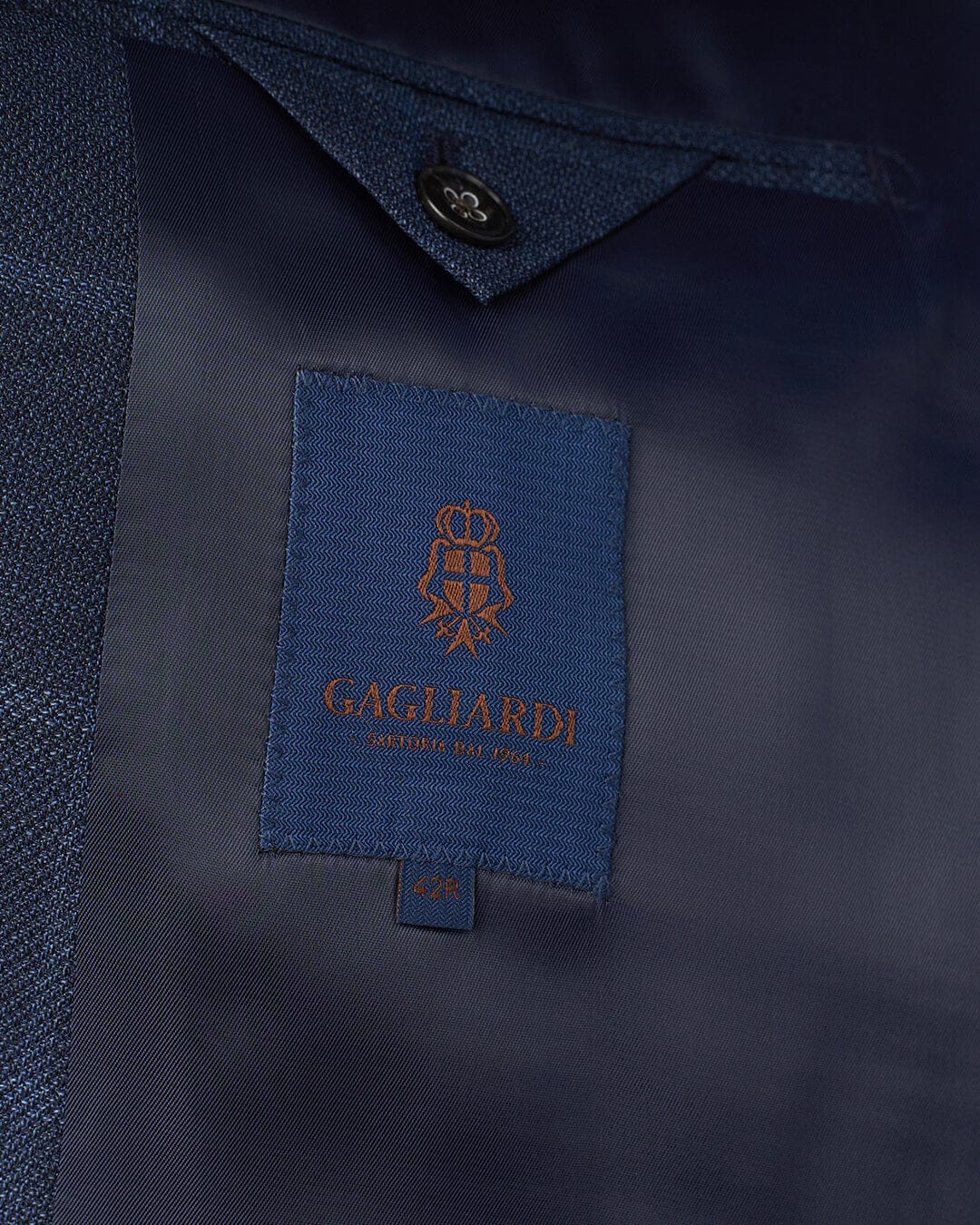 Gagliardi Jackets Gagliardi Navy Jacket Check Super 110S