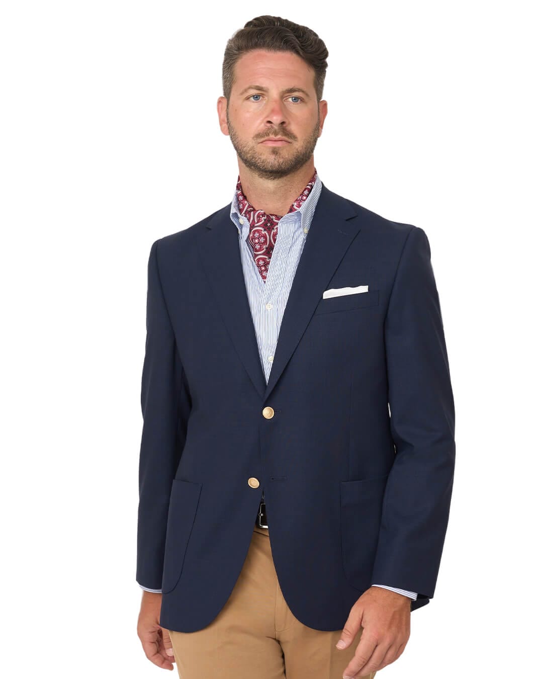 Gagliardi Jackets Gagliardi Navy Natural Stretch Super 110s Blazer
