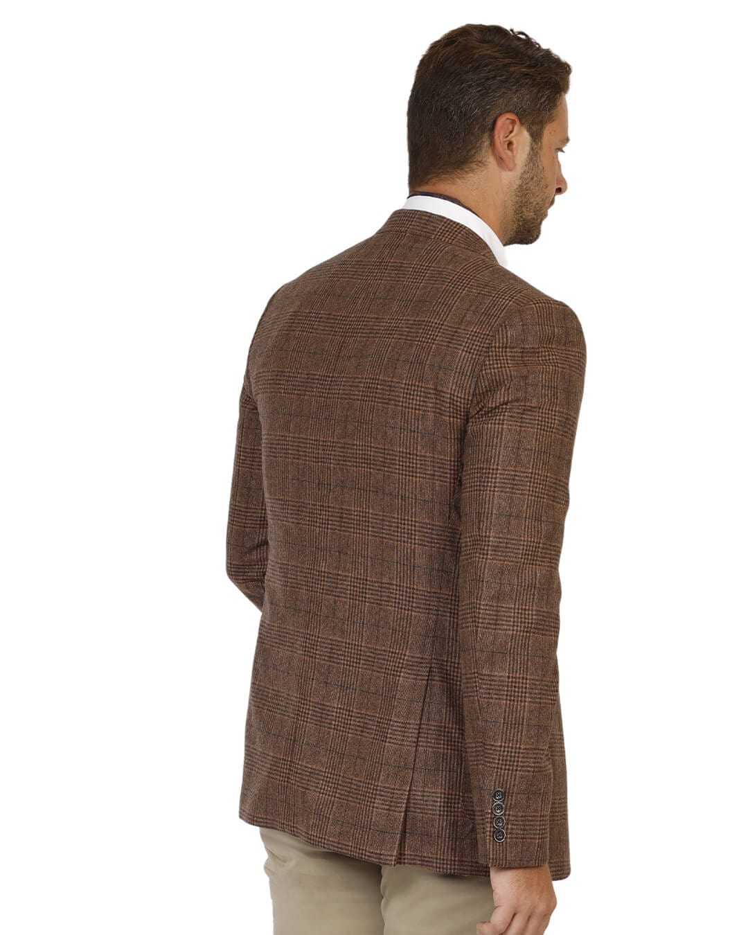 Gagliardi Jackets Gagliardi Rust Italian Flannel Glen Check Jacket