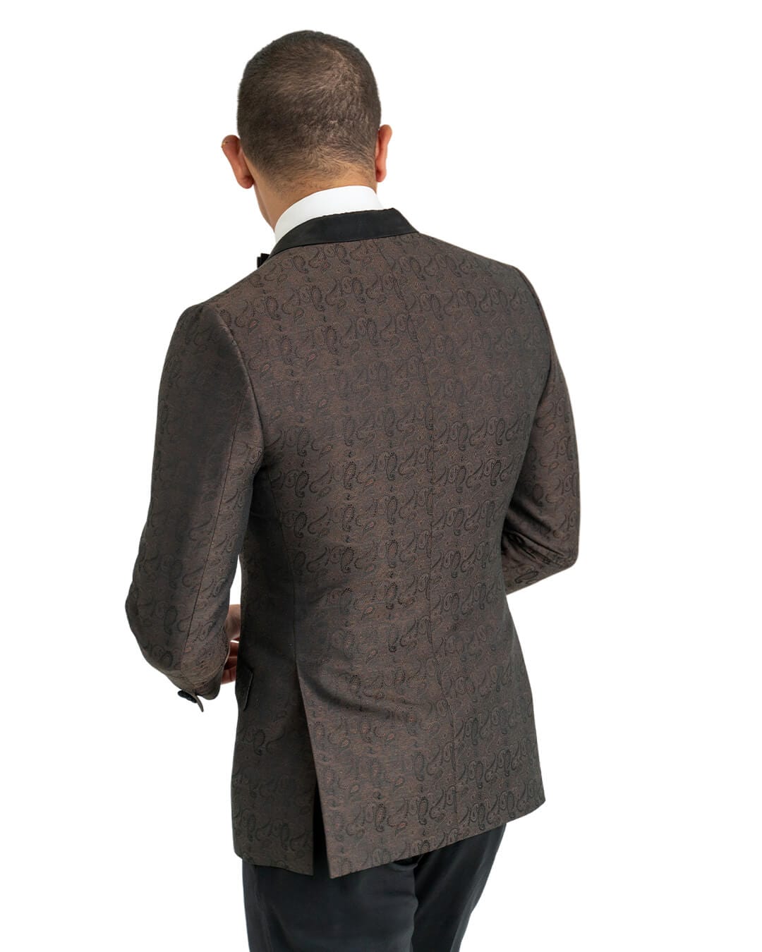 Gagliardi Jackets Gagliardi Rust Paisley Jacquard Evening Jacket