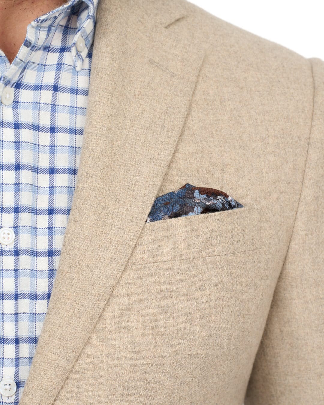 Gagliardi Jackets Gagliardi Stone Basketweave Wool Blend Jacket