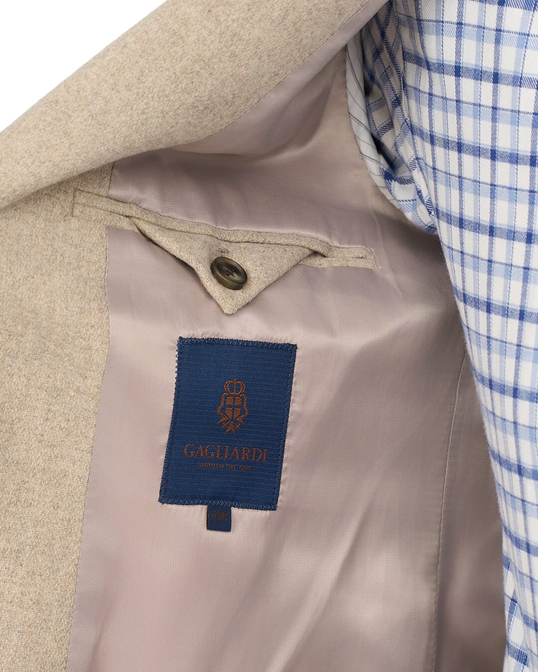 Gagliardi Jackets Gagliardi Stone Basketweave Wool Blend Jacket