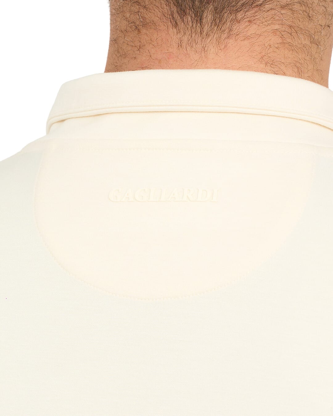 Gagliardi Jumpers Gagliardi Ivory Sweatshirt Half Zip Interlock