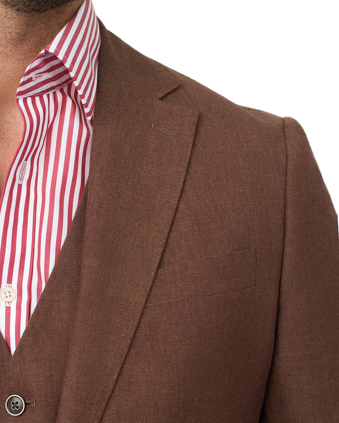 Gagliardi M&M Jackets Gagliardi Brown Jacket Mixer Linen Cotton