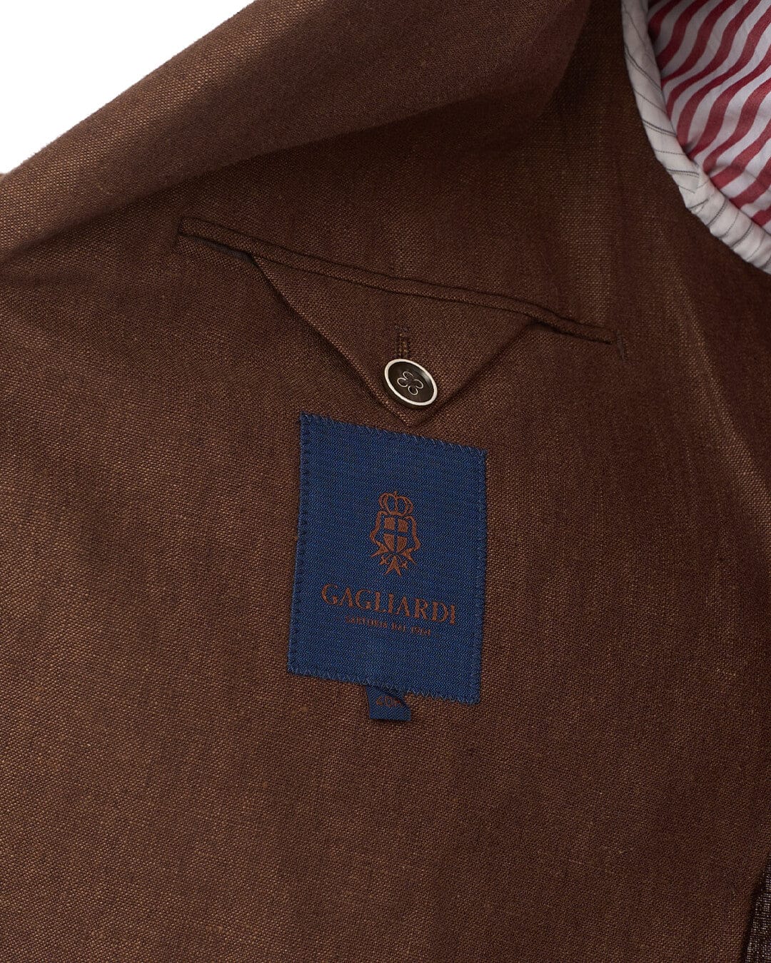 Gagliardi M&M Jackets Gagliardi Brown Jacket Mixer Linen Cotton