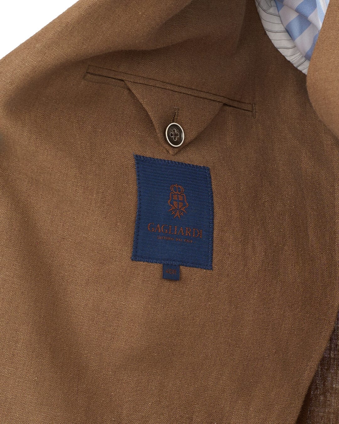 Gagliardi M&M Jackets Gagliardi Camel Jacket Mixer Linen Cotton