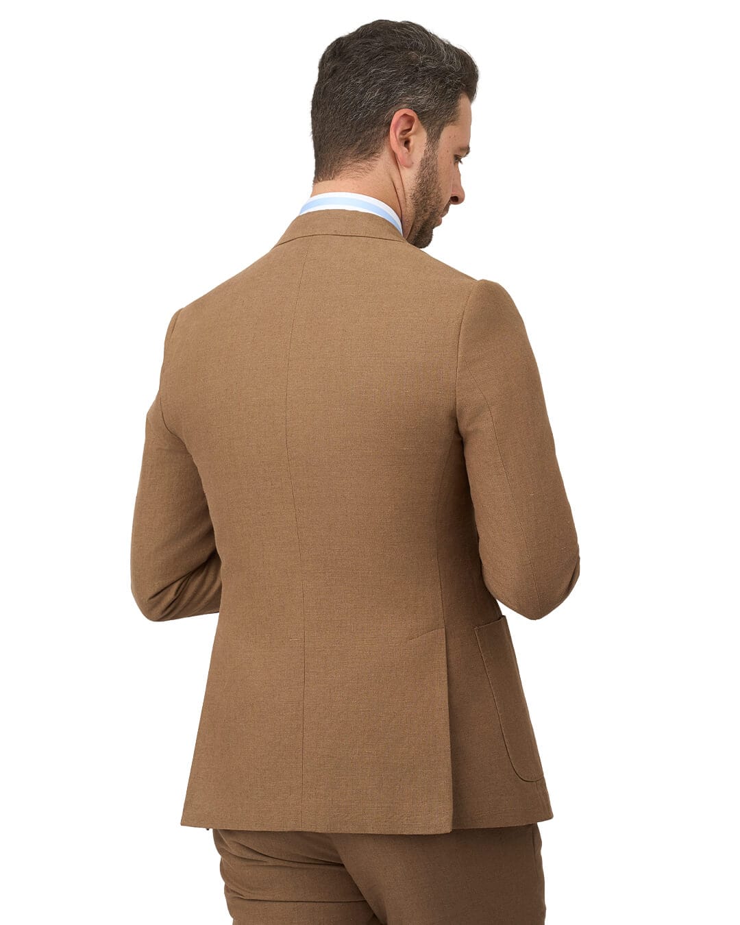 Gagliardi M&M Jackets Gagliardi Camel Jacket Mixer Linen Cotton
