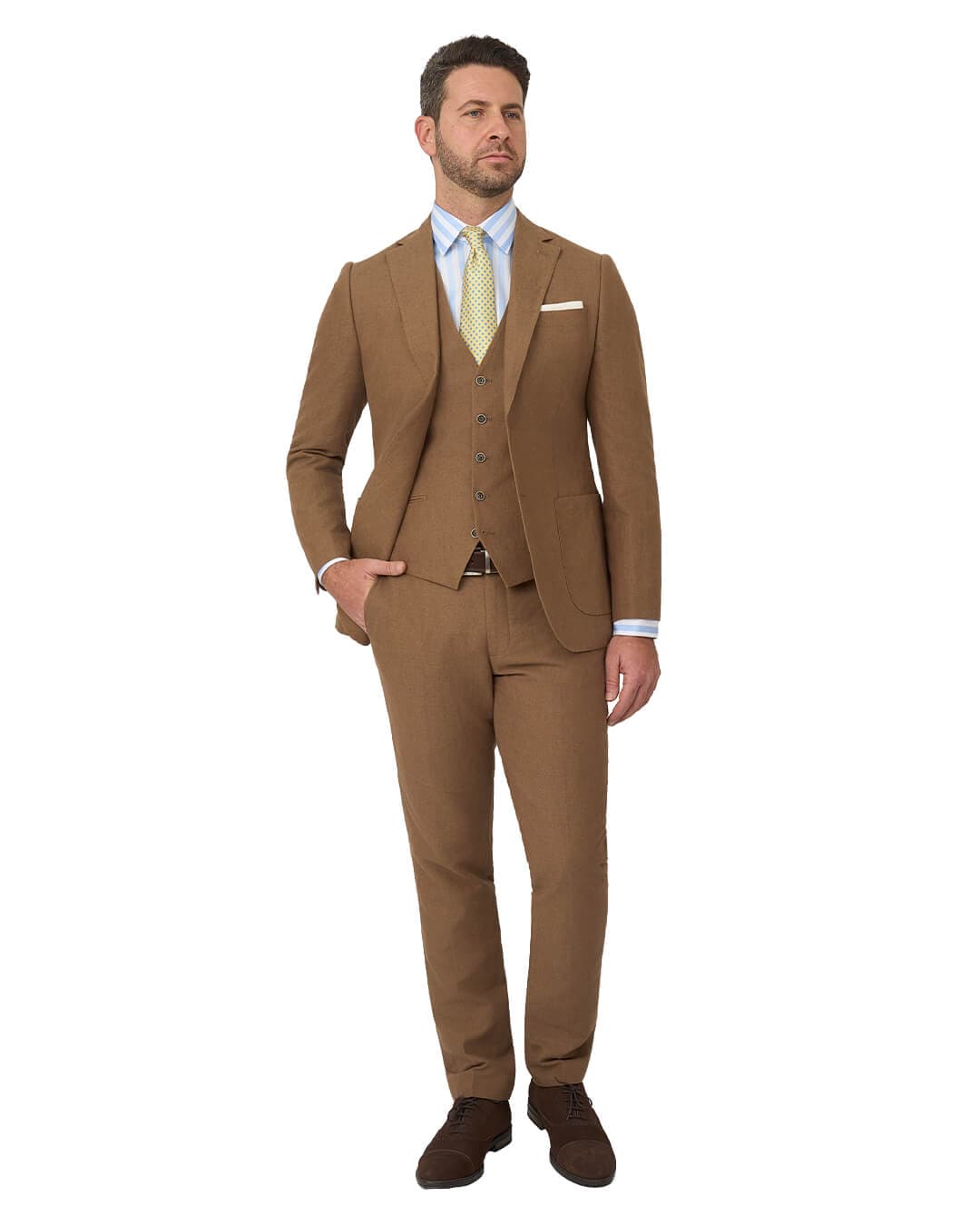 Gagliardi M&M Jackets Gagliardi Camel Jacket Mixer Linen Cotton