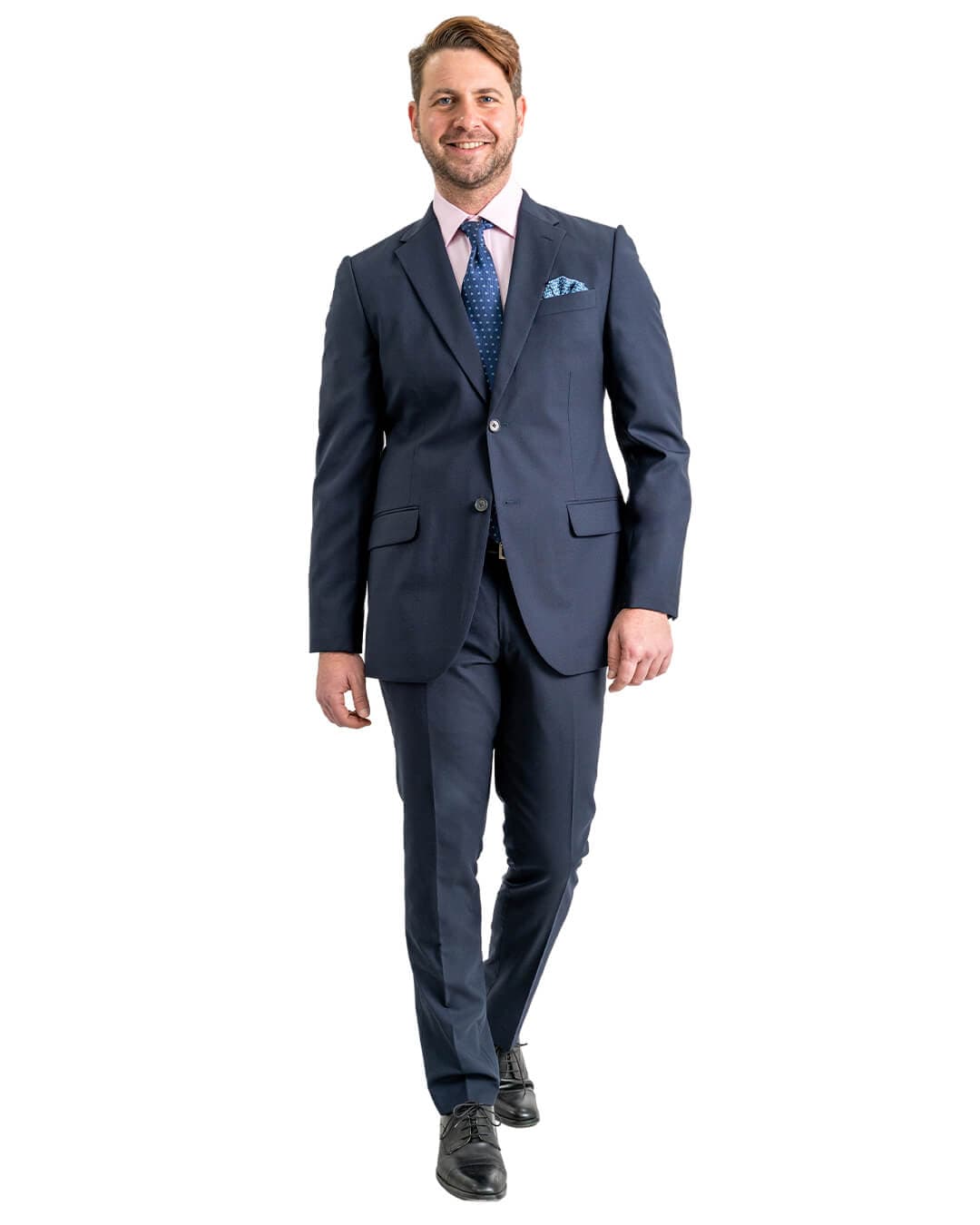 Gagliardi M&M Jackets Gagliardi Navy Wool Stretch Suit Jacket