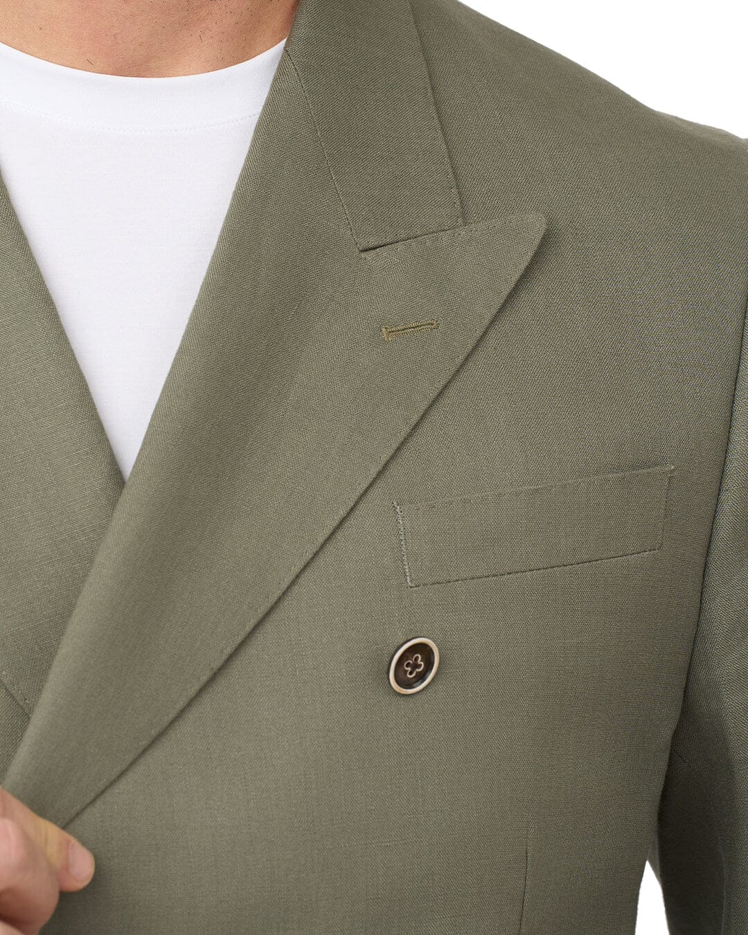 Gagliardi M&M Jackets Gagliardi Olive Jacket Mixer Double Breasted Linen