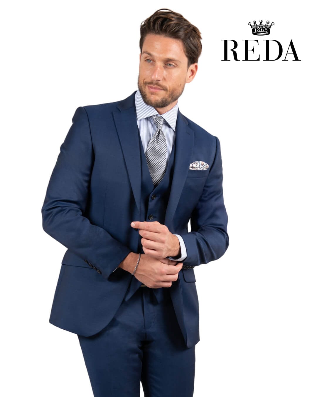 Gagliardi M&M Jackets Gagliardi Reda Royal Blue Twill Suit Jacket