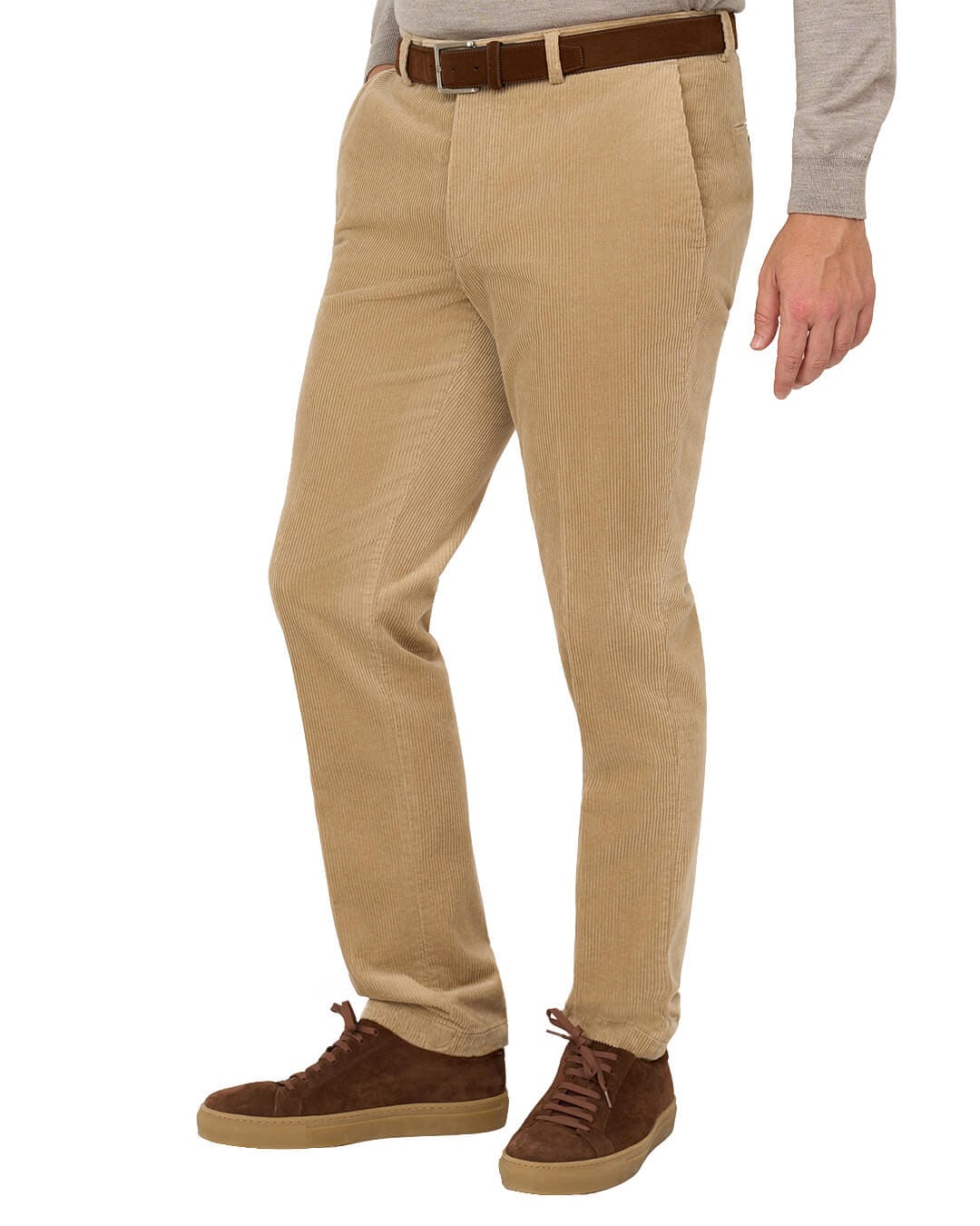 Gagliardi M&M Trousers Gagliardi Beige Trousers Corduroy Cotton Stretch
