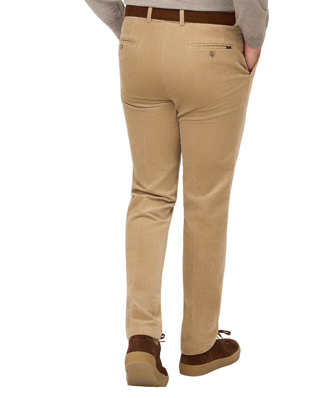 Gagliardi M&M Trousers Gagliardi Beige Trousers Corduroy Cotton Stretch
