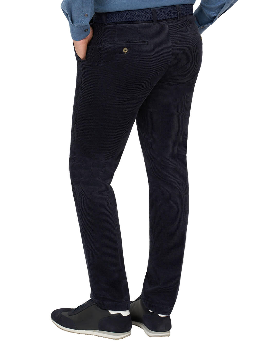 Gagliardi M&M Trousers Gagliardi Blue Trousers Corduroy Cotton Stretch