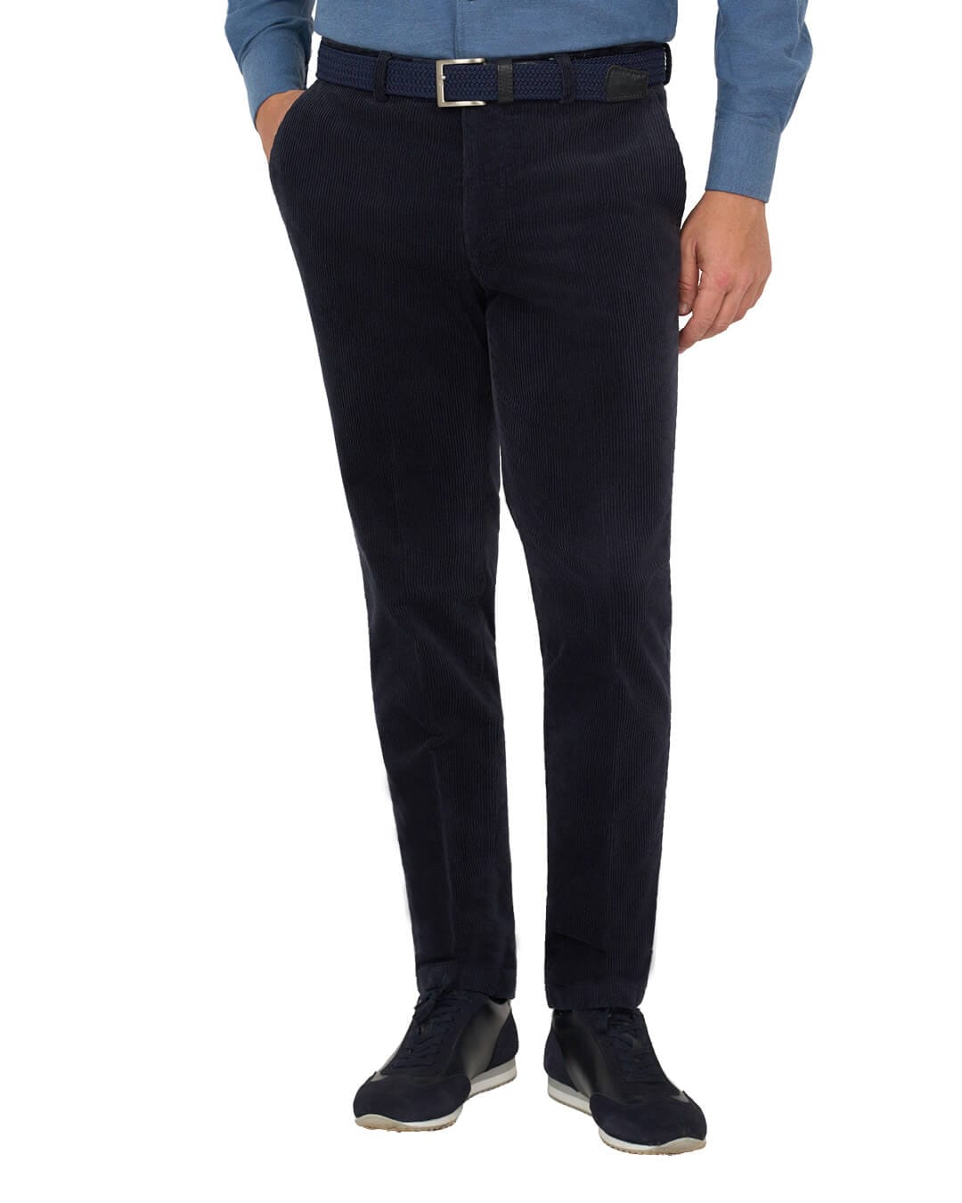 Gagliardi M&M Trousers Gagliardi Blue Trousers Corduroy Cotton Stretch