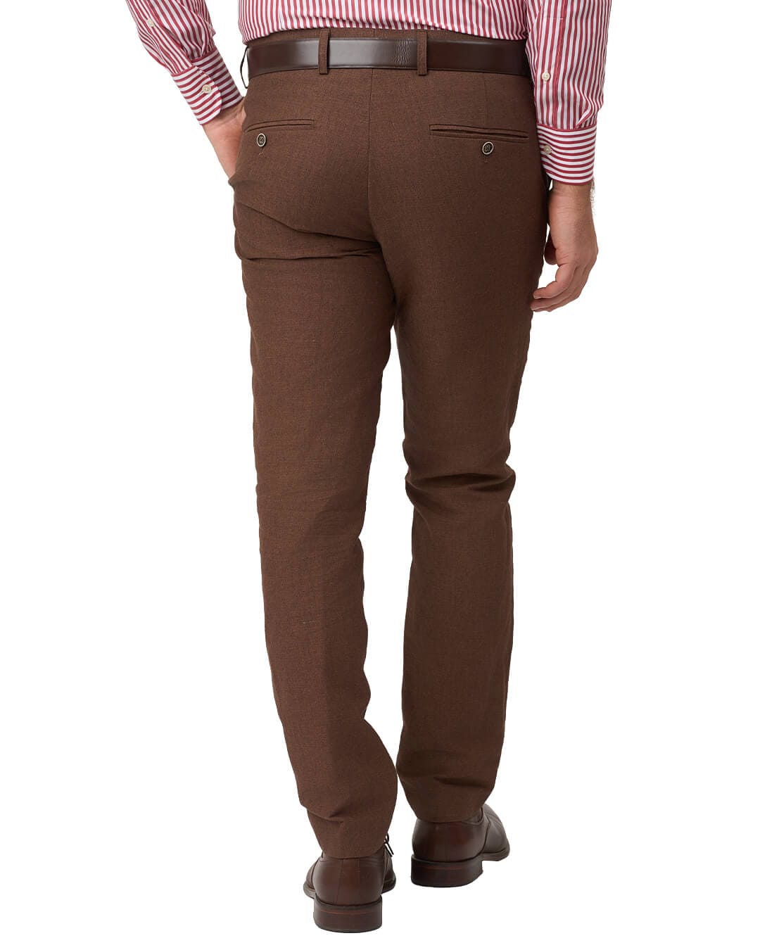 Gagliardi M&M Trousers Gagliardi Brown Trousers Mixer Linen Cotton